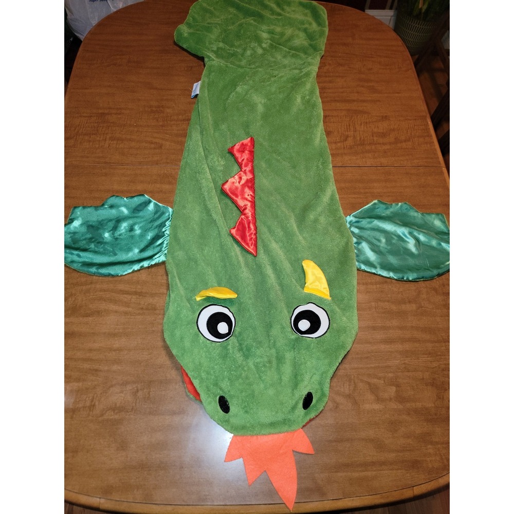 Kids Green Dragon Snuggie Tails Cuddle Novelty Funny 53x17 Snuggy Unisex B11